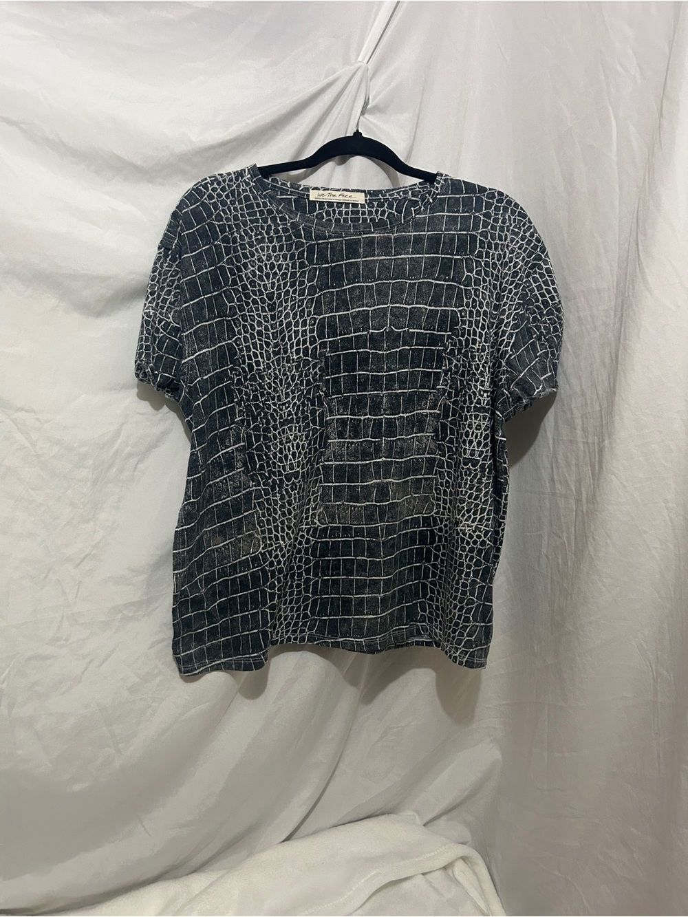 Free People We The Free Crocodile Print Tee Size XS